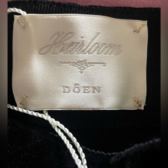 Doen Heirloom Mabelle 100% Cotton Velvet 50s Inspired Bow Detail Pant - Picture 5 of 8